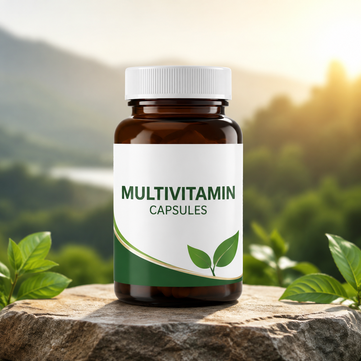 Daily Multivitamin Supplement Bottle